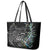 New Zealand Rugby Leather Tote Bag NZ Black Fern Champions History With Papua Shell LT9 - Polynesian Pride