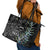 New Zealand Rugby Leather Tote Bag NZ Black Fern Champions History With Papua Shell LT9 - Polynesian Pride