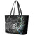 Custom New Zealand Rugby Leather Tote Bag NZ Black Fern Champions History With Papua Shell LT9 - Polynesian Pride