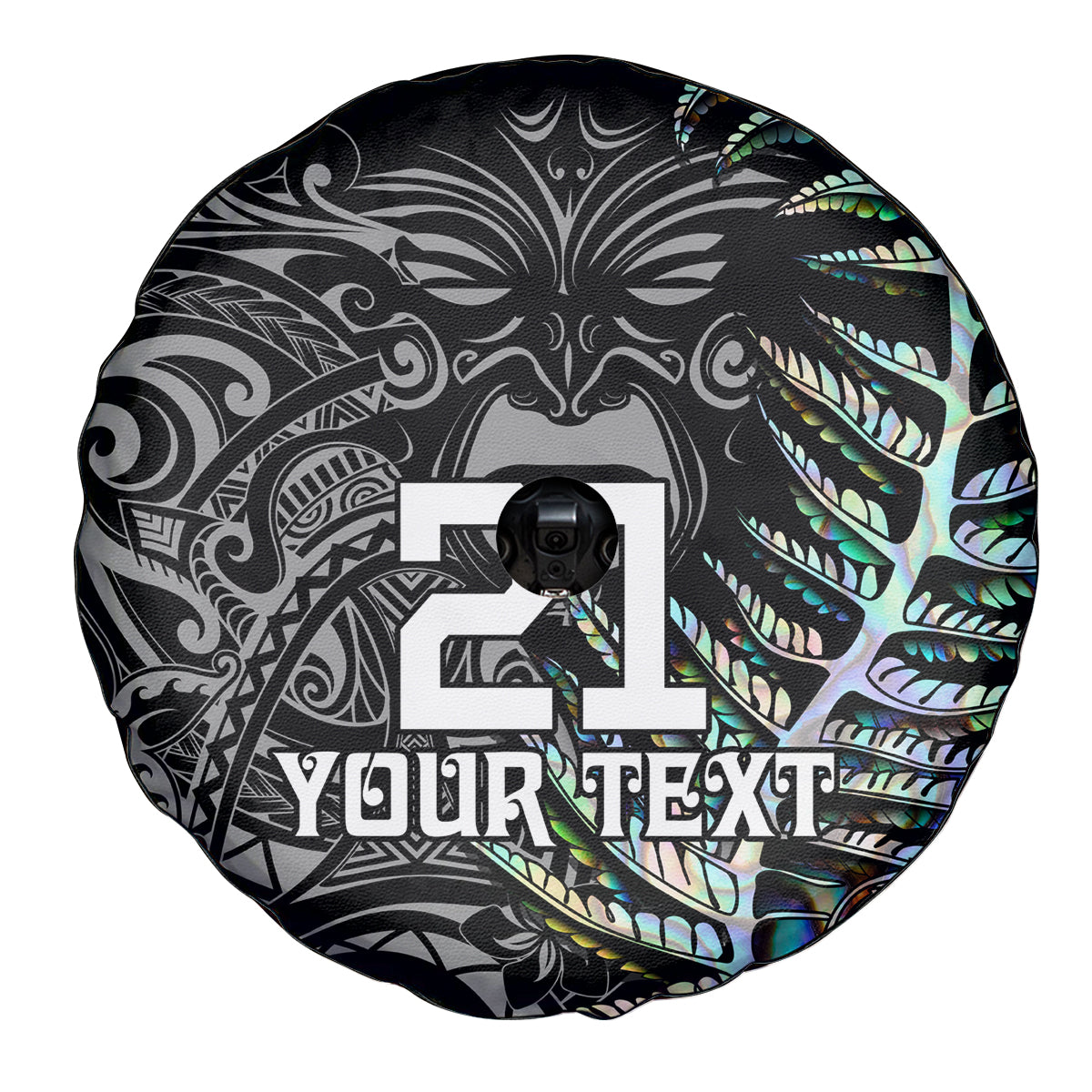 Custom New Zealand Rugby Spare Tire Cover NZ Black Fern Champions History With Papua Shell LT9 - Polynesian Pride