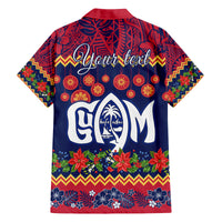 Personalised Guam Christmas Family Matching Puletasi Dress and Hawaiian Shirt Felis Pusgua Santa Beach Polynesian Pattern LT9 - Polynesian Pride