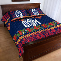 Personalised Guam Christmas Quilt Bed Set Felis Pusgua Santa Beach Polynesian Pattern LT9 - Polynesian Pride