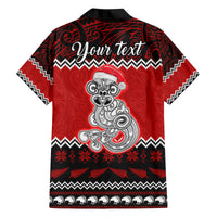 Personalised New Zealand Christmas Family Matching Long Sleeve Bodycon Dress and Hawaiian Shirt Maori Tiki Meri Kirihimete LT9 - Polynesian Pride