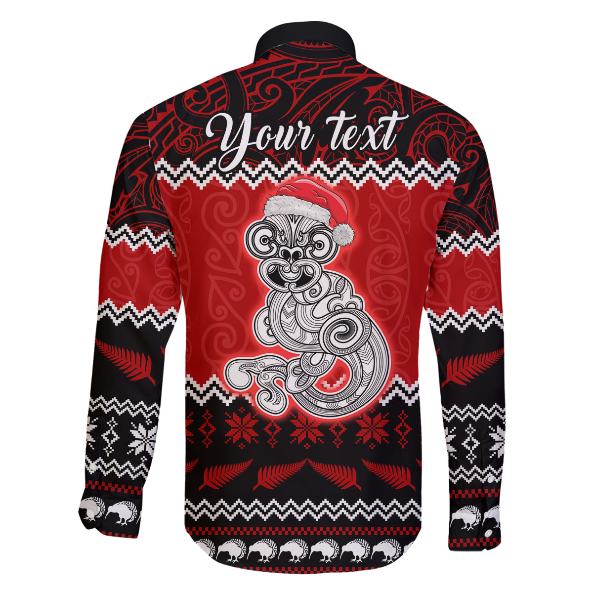 Personalised New Zealand Christmas Family Matching Tank Maxi Dress and Hawaiian Shirt Maori Tiki Meri Kirihimete LT9 - Polynesian Pride