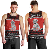 Personalised New Zealand Christmas Men Tank Top Maori Tiki Meri Kirihimete LT9 - Polynesian Pride