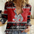 Personalised New Zealand Christmas Women Casual Shirt Maori Tiki Meri Kirihimete LT9 Female Red - Polynesian Pride