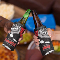 Samoa Black Saturday 4 in 1 Can Cooler Tumbler Samoa mo Samoa with Black Ula Fala