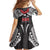 Samoa Black Saturday Family Matching Long Sleeve Bodycon Dress and Hawaiian Shirt Samoa mo Samoa with Black Ula Fala