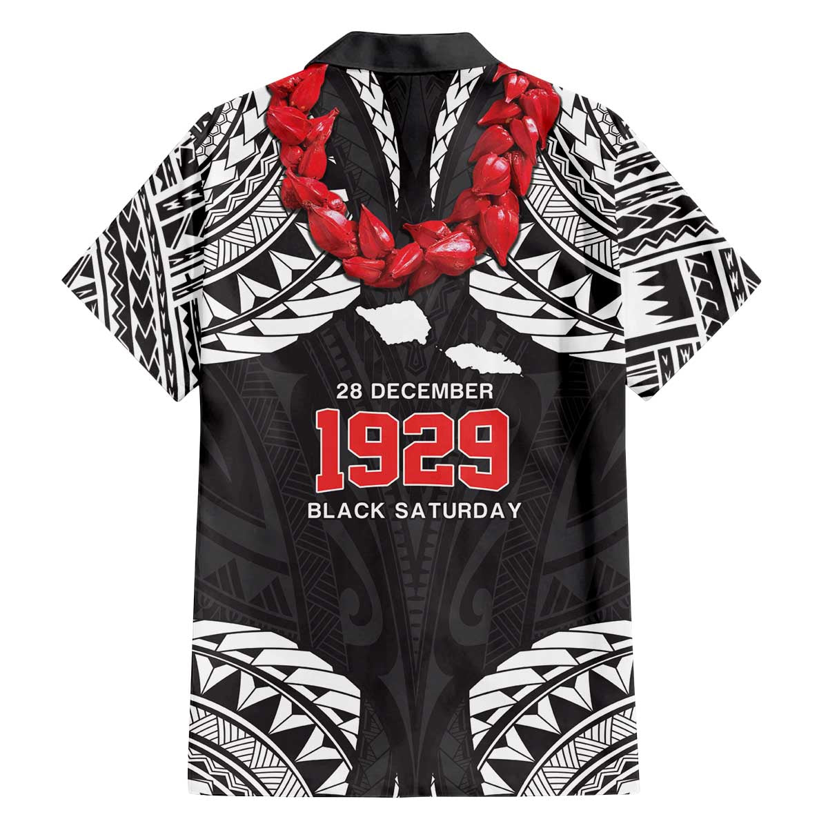 Samoa Black Saturday Family Matching Off The Shoulder Long Sleeve Dress and Hawaiian Shirt Samoa mo Samoa with Black Ula Fala