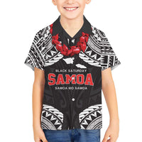 Samoa Black Saturday Hawaiian Shirt Samoa mo Samoa with Black Ula Fala