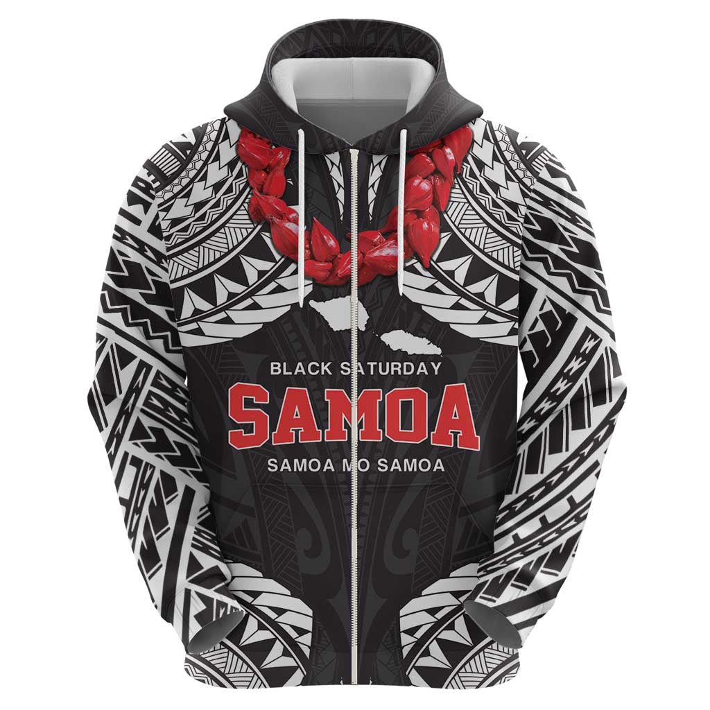 Samoa Black Saturday Hoodie Samoa mo Samoa with Black Ula Fala