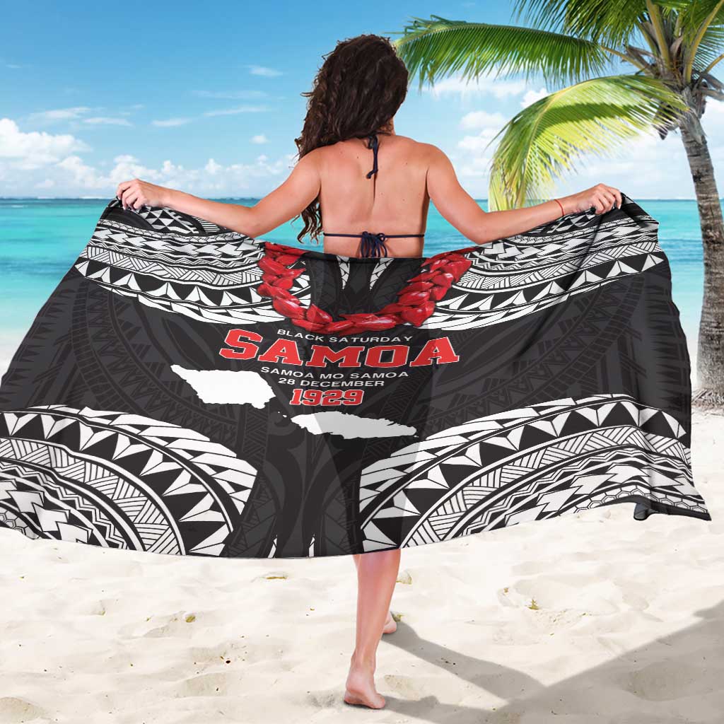 Samoa Black Saturday Sarong Samoa mo Samoa with Black Ula Fala