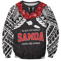 Samoa Black Saturday Sweatshirt Samoa mo Samoa with Black Ula Fala