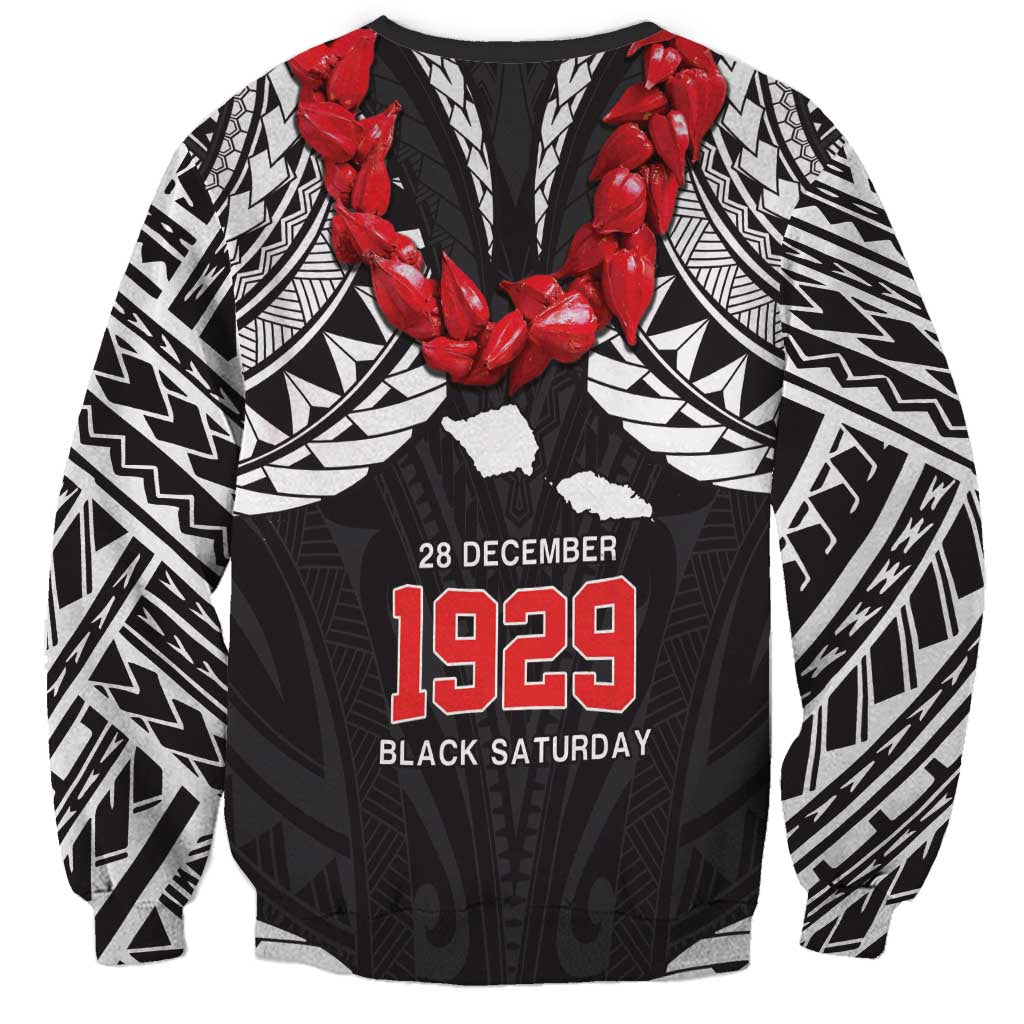 Samoa Black Saturday Sweatshirt Samoa mo Samoa with Black Ula Fala