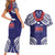 Samoa Black Saturday Couples Matching Short Sleeve Bodycon Dress and Hawaiian Shirt Samoa mo Samoa with Blue Ula Fala