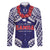 Samoa Black Saturday Family Matching Long Sleeve Bodycon Dress and Hawaiian Shirt Samoa mo Samoa with Blue Ula Fala
