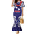 Samoa Black Saturday Family Matching Mermaid Dress and Hawaiian Shirt Samoa mo Samoa with Blue Ula Fala