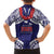 Samoa Black Saturday Family Matching Puletasi and Hawaiian Shirt Samoa mo Samoa with Blue Ula Fala