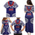 Samoa Black Saturday Family Matching Puletasi and Hawaiian Shirt Samoa mo Samoa with Blue Ula Fala