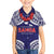 Samoa Black Saturday Family Matching Puletasi and Hawaiian Shirt Samoa mo Samoa with Blue Ula Fala