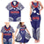 Samoa Black Saturday Family Matching Tank Maxi Dress and Hawaiian Shirt Samoa mo Samoa with Blue Ula Fala