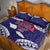 Samoa Black Saturday Quilt Bed Set Samoa mo Samoa with Blue Ula Fala