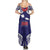 Samoa Black Saturday Summer Maxi Dress Samoa mo Samoa with Blue Ula Fala