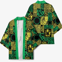 Cook Islands Mere Kiritimiti Kimono Pacific Patchwork Xmas Vibes - Polynesian Pride