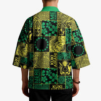 Cook Islands Mere Kiritimiti Kimono Pacific Patchwork Xmas Vibes - Polynesian Pride