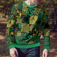 Cook Islands Mere Kiritimiti Ugly Christmas Sweater Pacific Patchwork Xmas Vibes - Polynesian Pride