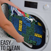 Solomon Islands Meri Kirihimete Bathroom Set Funny Santa Riding Shark - Polynesian Pride