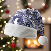 Blue Tonga Kilisimasi Fiefia Christmas Santa Hat Pacific Patchwork Xmas Vibes - Polynesian Pride