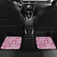 Pink Tonga Kilisimasi Fiefia Car Mats Pacific Patchwork Xmas Vibes - Polynesian Pride