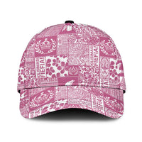 Pink Tonga Kilisimasi Fiefia Classic Cap Pacific Patchwork Xmas Vibes - Polynesian Pride