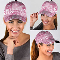 Pink Tonga Kilisimasi Fiefia Classic Cap Pacific Patchwork Xmas Vibes - Polynesian Pride