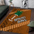 Custom Hawaii Honolulu Bowl Area Rug With Kakau Tribal Pattern LT9 Brown - Polynesian Pride