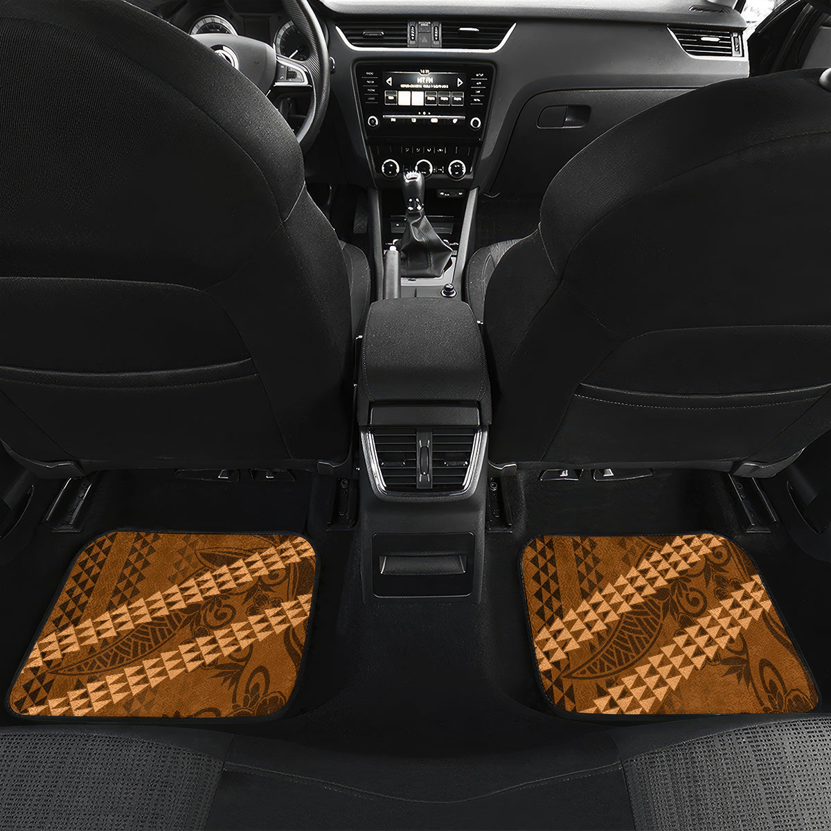 Custom Hawaii Honolulu Bowl Car Mats With Kakau Tribal Pattern LT9 - Polynesian Pride