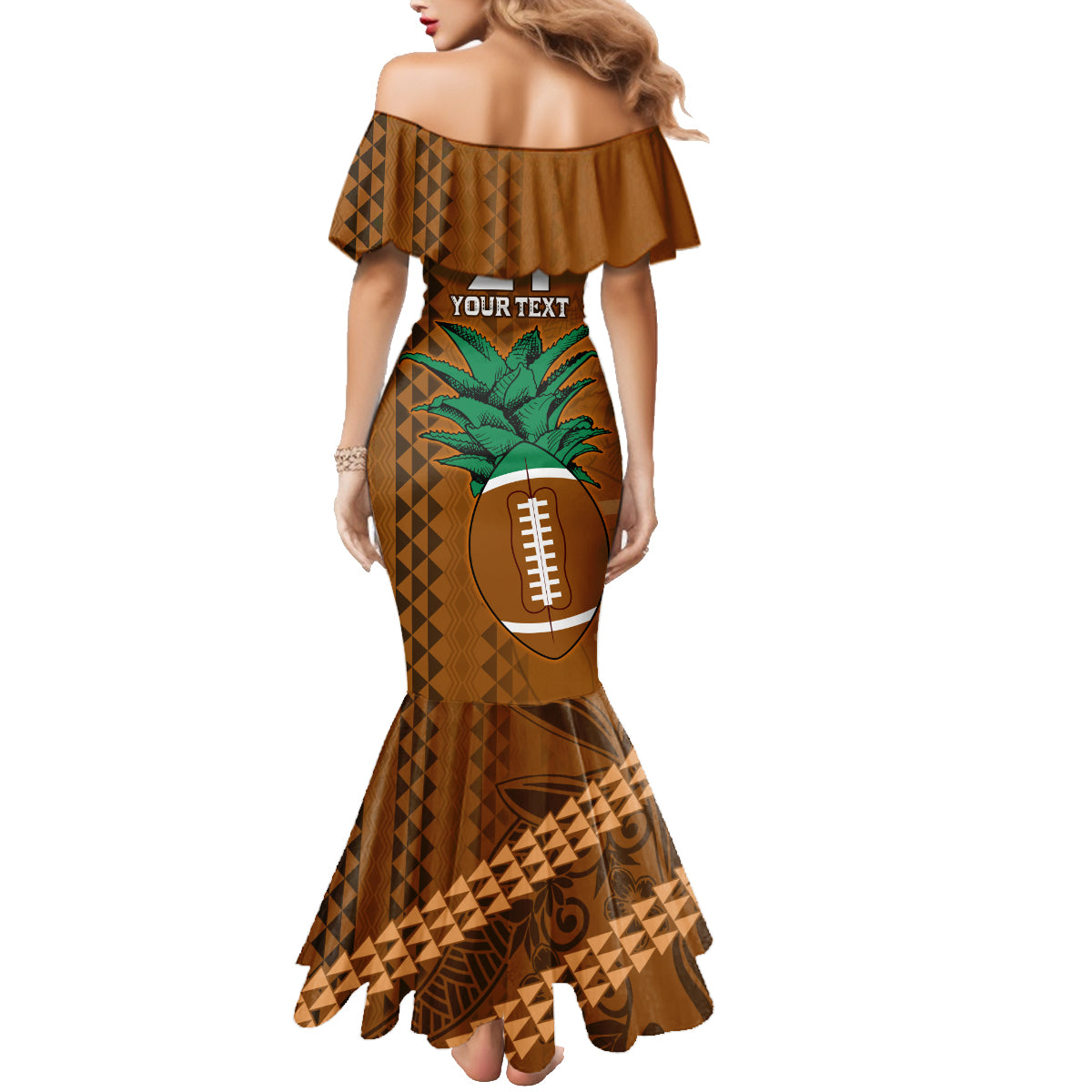Custom Hawaii Honolulu Bowl Family Matching Mermaid Dress and Hawaiian Shirt With Kakau Tribal Pattern LT9 - Polynesian Pride