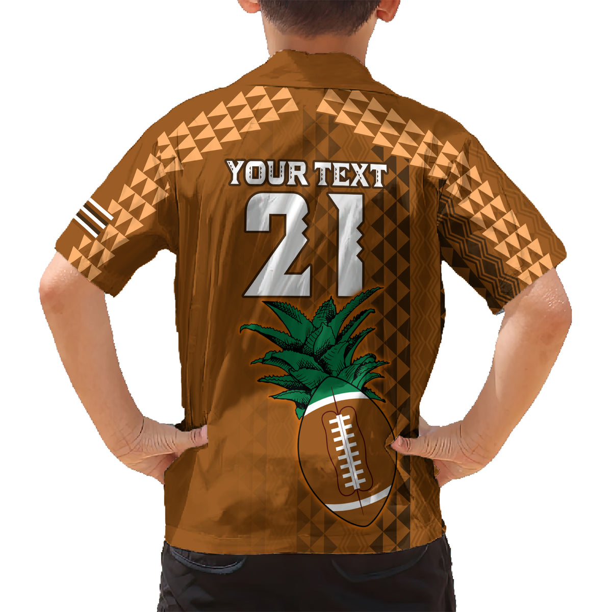 Custom Hawaii Honolulu Bowl Kid Hawaiian Shirt With Kakau Tribal Pattern LT9 - Polynesian Pride