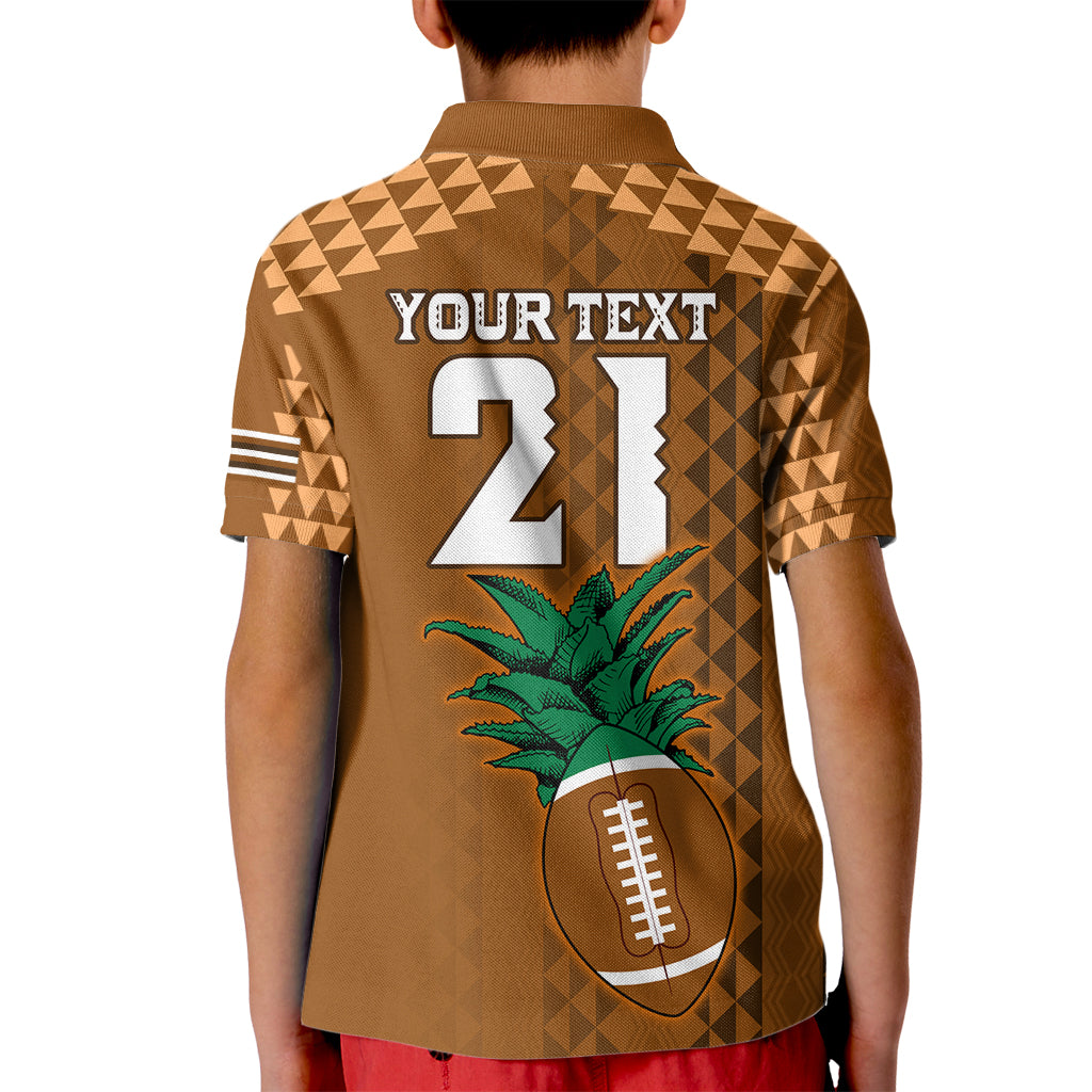 Custom Hawaii Honolulu Bowl Kid Polo Shirt With Kakau Tribal Pattern LT9 - Polynesian Pride