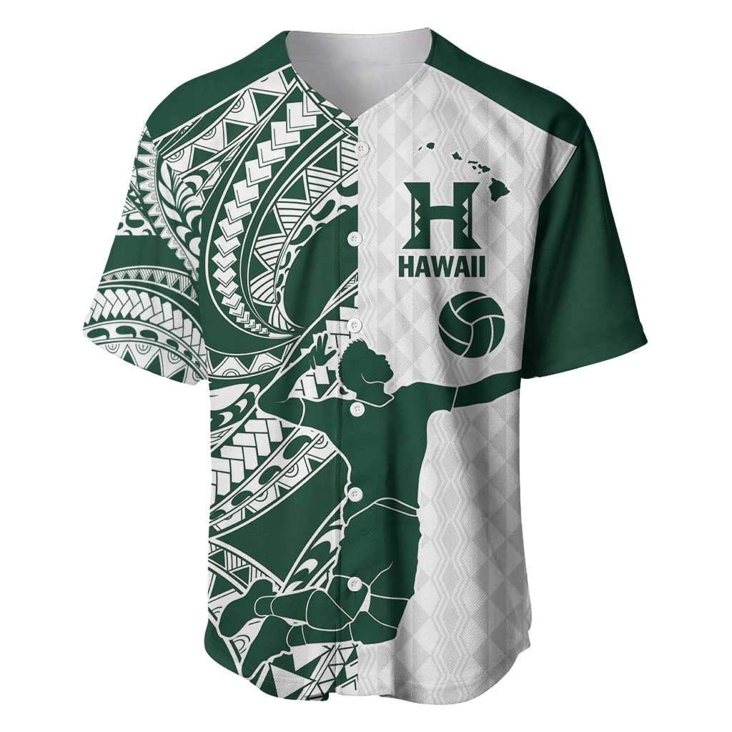 Polynesian Hawaii Volleyball Custom Baseball Jersey Kakau with Sport Style