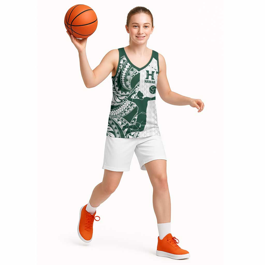 Polynesian Hawaii Volleyball Custom Basketball Jersey Kakau with Sport Style - Polynesian Pride