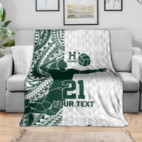 Polynesian Hawaii Volleyball Custom Blanket Kakau with Sport Style LT9 - Polynesian Pride