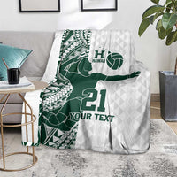 Polynesian Hawaii Volleyball Custom Blanket Kakau with Sport Style LT9 - Polynesian Pride