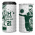 Polynesian Hawaii Volleyball Custom 4 in 1 Can Cooler Tumbler Kakau with Sport Style