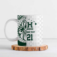 Polynesian Hawaii Volleyball Custom Ceramic Mug Kakau with Sport Style - Polynesian Pride