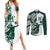 Polynesian Hawaii Volleyball Custom Couples Matching Summer Maxi Dress and Long Sleeve Button Shirt Kakau with Sport Style