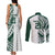 Polynesian Hawaii Volleyball Custom Couples Matching Tank Maxi Dress and Long Sleeve Button Shirt Kakau with Sport Style