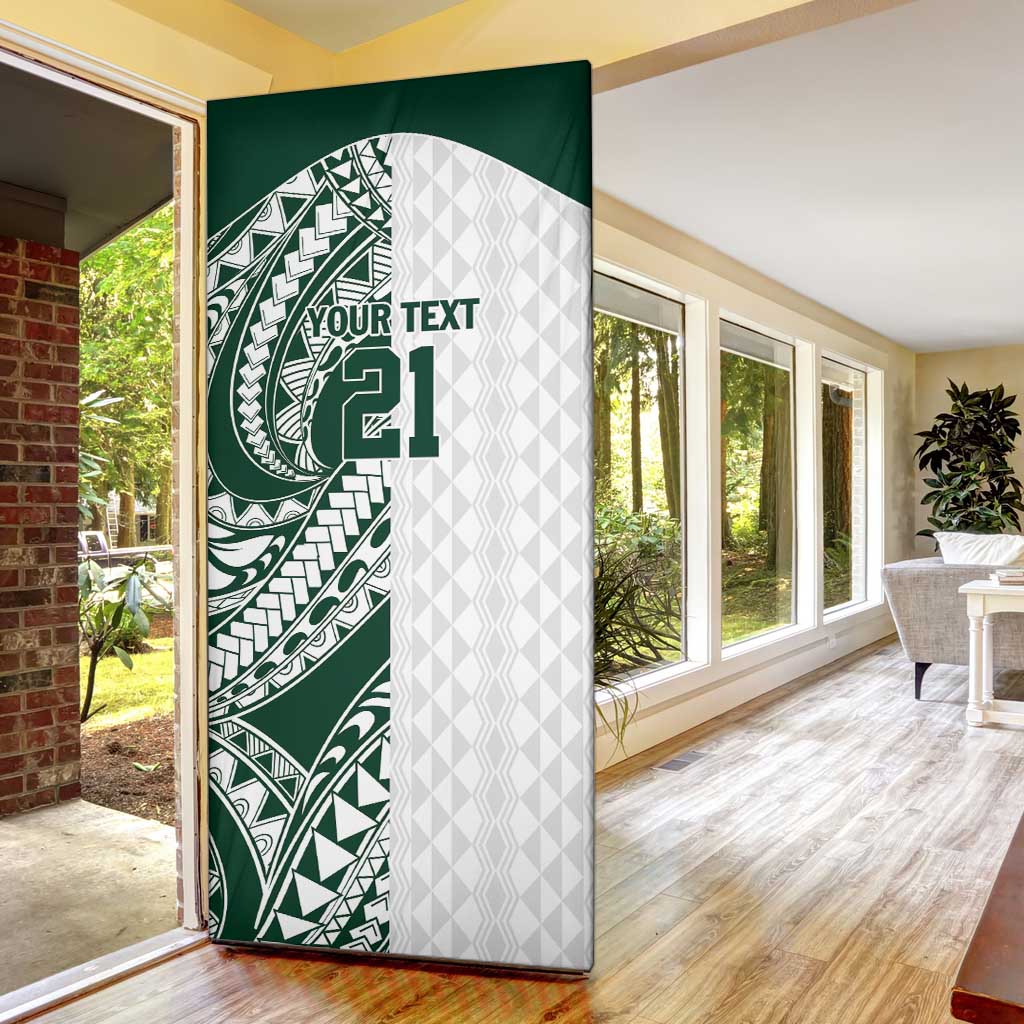 Polynesian Hawaii Volleyball Custom Door Cover Kakau with Sport Style - Polynesian Pride