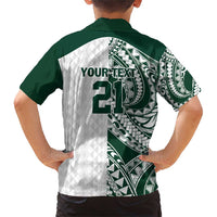 Polynesian Hawaii Volleyball Custom Family Matching Short Sleeve Bodycon Dress and Hawaiian Shirt Kakau with Sport Style LT9 - Polynesian Pride